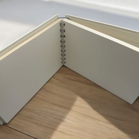 Studio Dadre Art, Hand Carved & Pressed Embellished Wedding  Guest Sign In Book - Picture 2 of 3